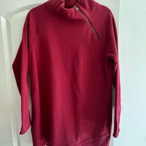 Athleta Cozy Karma Asymmetrical Sweatshirt Dress